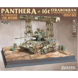 PANTHER A W/ZIMMERIT +16T STRABOKRAN W/MAINTENANCE DIORAMA 