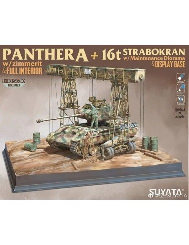 PANTHER A W/ZIMMERIT +16T STRABOKRAN W/MAINTENANCE DIORAMA 