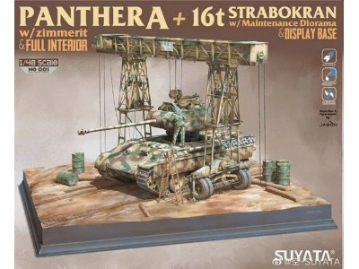 PANTHER A W/ZIMMERIT +16T STRABOKRAN W/MAINTENANCE DIORAMA 