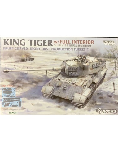 King Tiger Porsche Turret w/Full Interior 