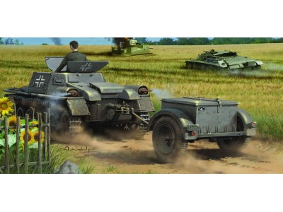 Munitionsschlepper auf Panzerkampfwagen I Ausf A with Ammo Trailer 