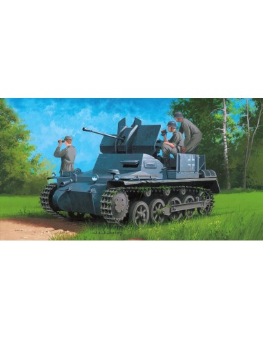 German Flakpanzer IA w/Ammo.Trailer 