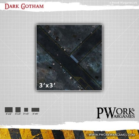 DARK GOTHAM NEOPRENE 22X30''