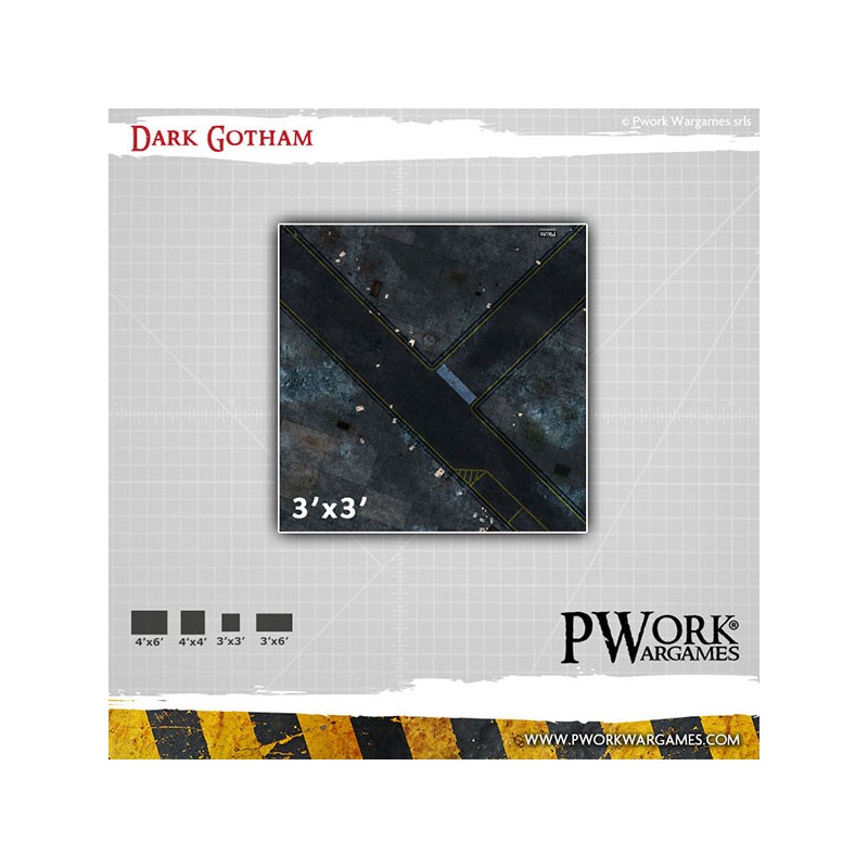 Tapis de jeu néoprène Dark Gotham 4x6