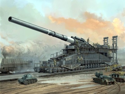 German 80cm K(E) railway gun Dora 