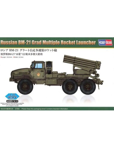 Russian BM-21 Grad Multiple Rocket Launcher 
