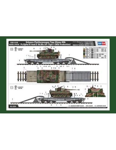 Schwere Plattformwagen Type SSyms 80&Pz.Kpfw.VI Ausf.E Sd.Kfz181 TigerI(Mid Prod 