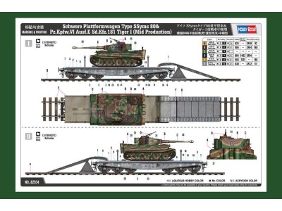 Schwere Plattformwagen Type SSyms 80&Pz.Kpfw.VI Ausf.E Sd.Kfz181 TigerI(Mid Prod 