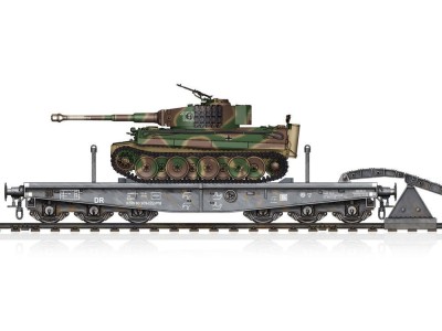 Schwere Plattformwagen Type SSyms 80&Pz.Kpfw.VI Ausf.E Sd.Kfz181 TigerI(Mid Prod 
