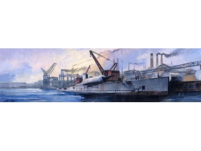 French Surcouf Submarine Cruiser 