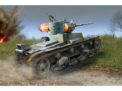 Soviet T-26 Light Infantry Tank Mod.1936 