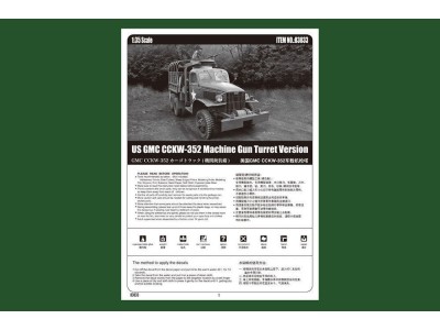 US GMC CCKW-352 Machine Gun Turret Versi 