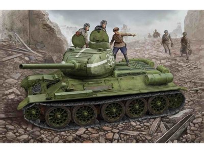 Russian T-34/85 (1944 flattened turret) tank 