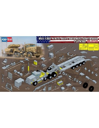 M911 C-HET w/m747 Heavy Equipment Semi- Trailer 
