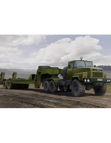 Russian KrAZ-260B Tractor with CMAZ/ChMZAP-5247G semitrailer 