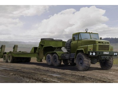 Russian KrAZ-260B Tractor with CMAZ/ChMZAP-5247G semitrailer 