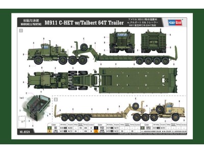 M911 C-HET w/Talbert 64T Trailer 
