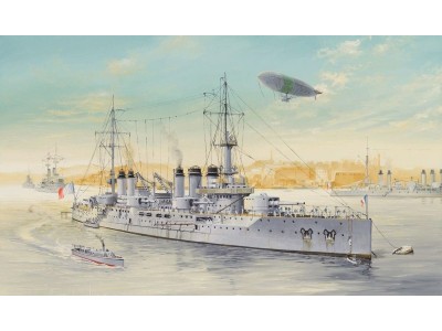 French Navy Pre-Dreadnought Battleship Voltaire 