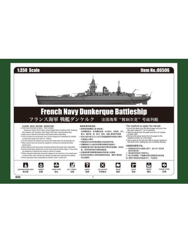 French Navy Dunkerque Battleship 
