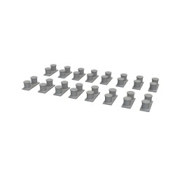 WWII USN battleship bollards PRINT 