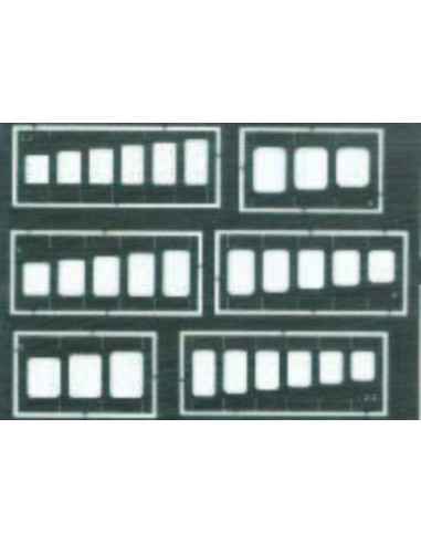 Quadrate und Rechtecke Gravierschablone 