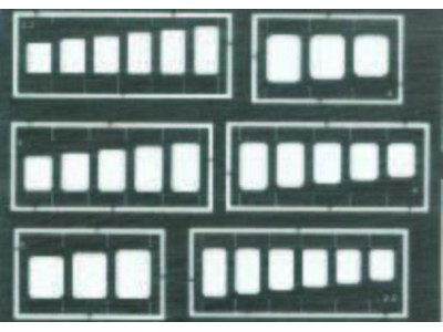 Quadrate und Rechtecke Gravierschablone 