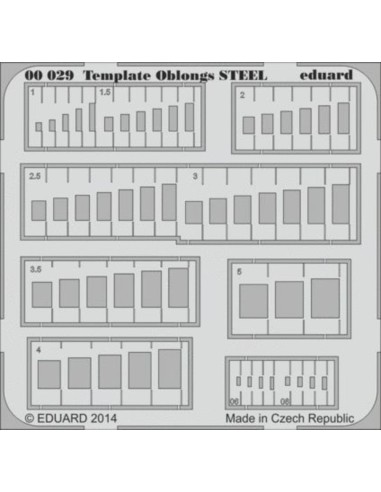 Template oblongs STEEL 