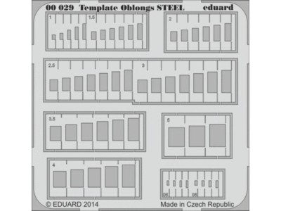 Template oblongs STEEL 