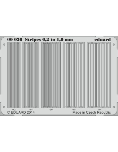 Stripes 0.2 to 1 mm 