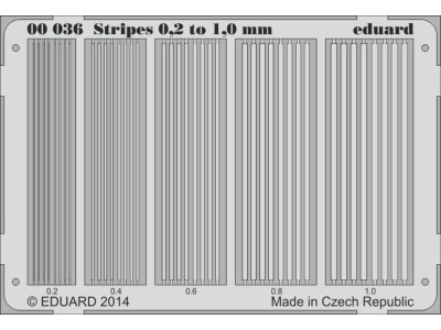 Stripes 0.2 to 1 mm 