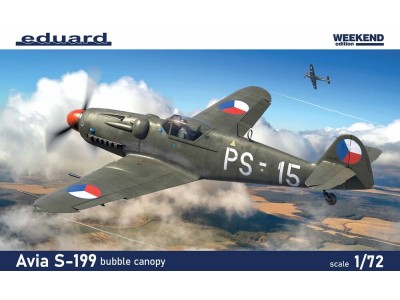 S-199 bubble canopy 1/72 EDUARD-WEEKEND 