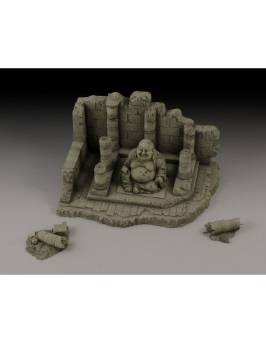 Temple with Buddha ruin 