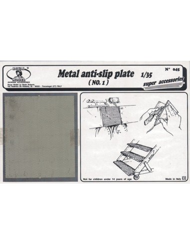 Metal anti-slip plate n.1 
