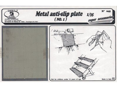 Metal anti-slip plate n.1 