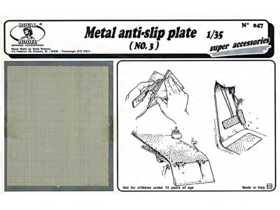 Metal anti-slip plate n.3 