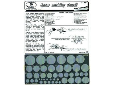 Spray masking stencil 