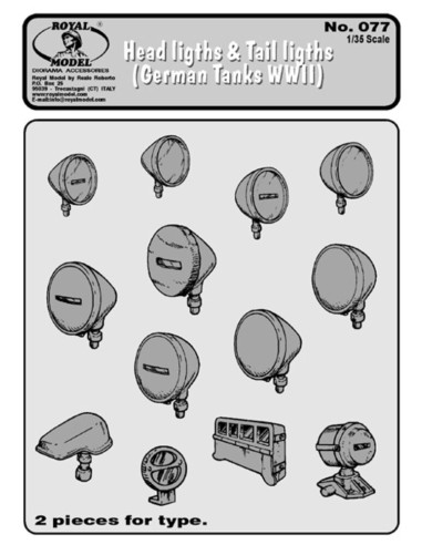 Head lights-tails light (German tanks) 