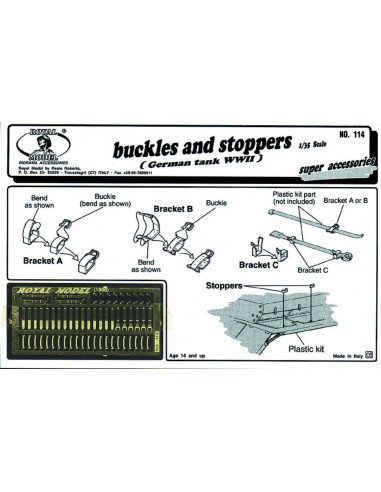 Buckles and stoppers German tank 