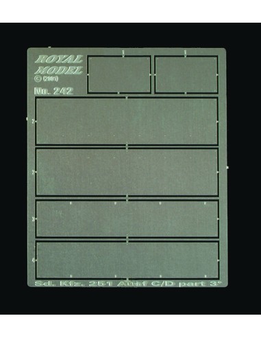 Sd. 251 C/D Interior Armour Plates (for Tamiya kit) 