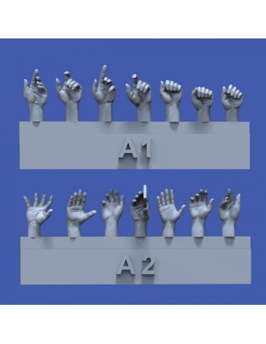 Assorted hands set No.1 