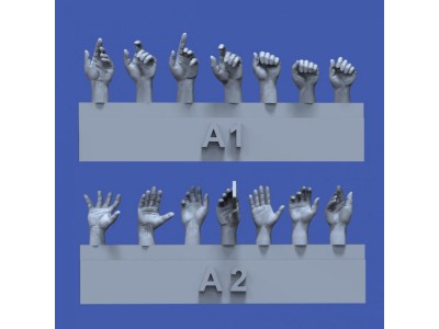 Assorted hands set No.1 