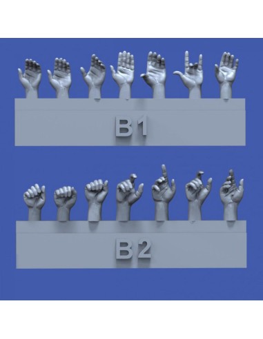 Assorted hands set No.2 
