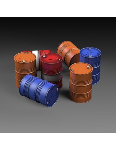Modern oil drums 