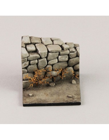 Base with stone wall (cm 3,5x3,5) 