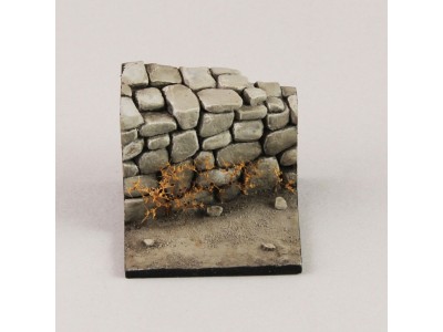 Base with stone wall (cm 3,5x3,5) 