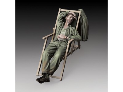 U.S. soldier who sleeps - WWII 