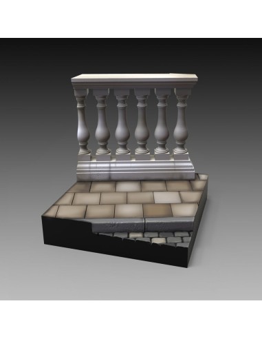 Base with columns 'cm 4x4' 