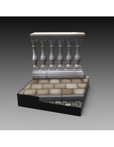 Base with columns  'cm 5x5' (75mm) 