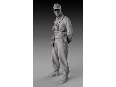 German tanker with arms backward - WWII 
