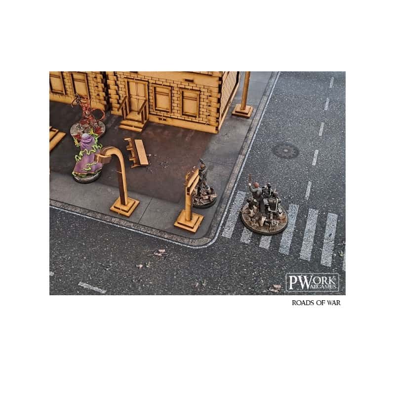 Tapis de jeu néoprène Roads of War 90x90cm